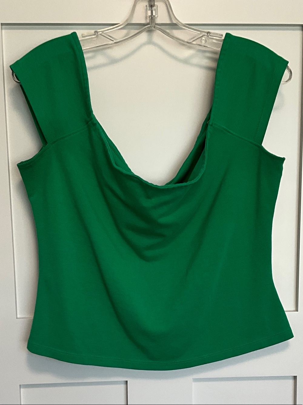 Maeve Emerald Green Scoop Back Tank Top